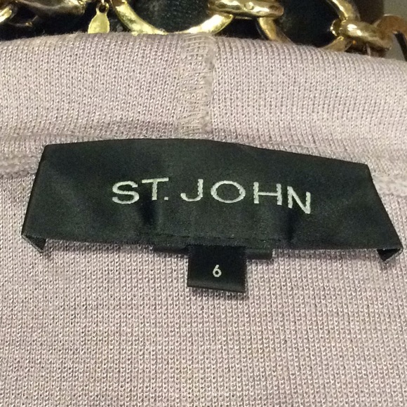 St. John Boutique Lavender High Low Jacket Sz 6 - Picture 6 of 7